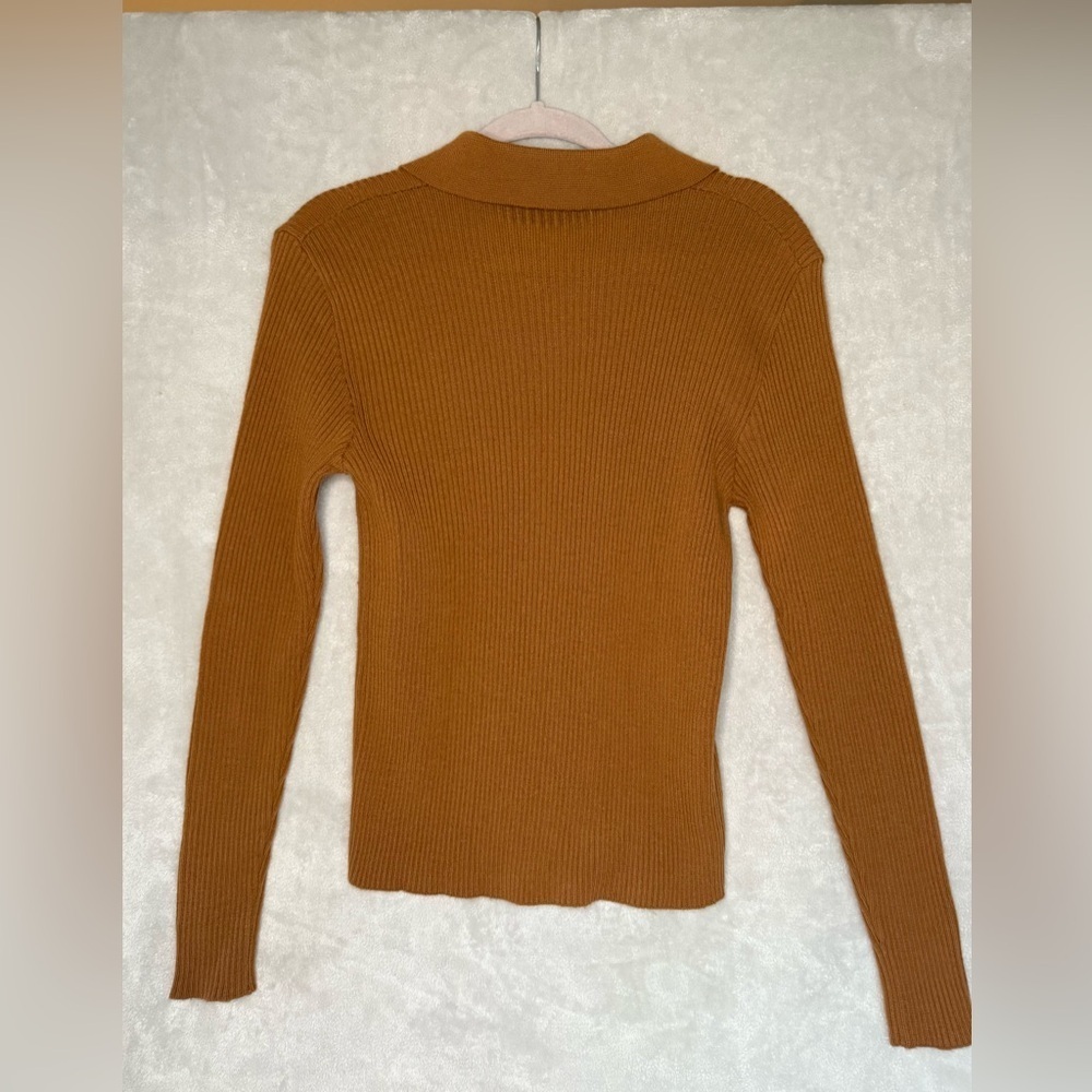 Vintage Western Brown Ribbed Sweater - Picture 2 of 4